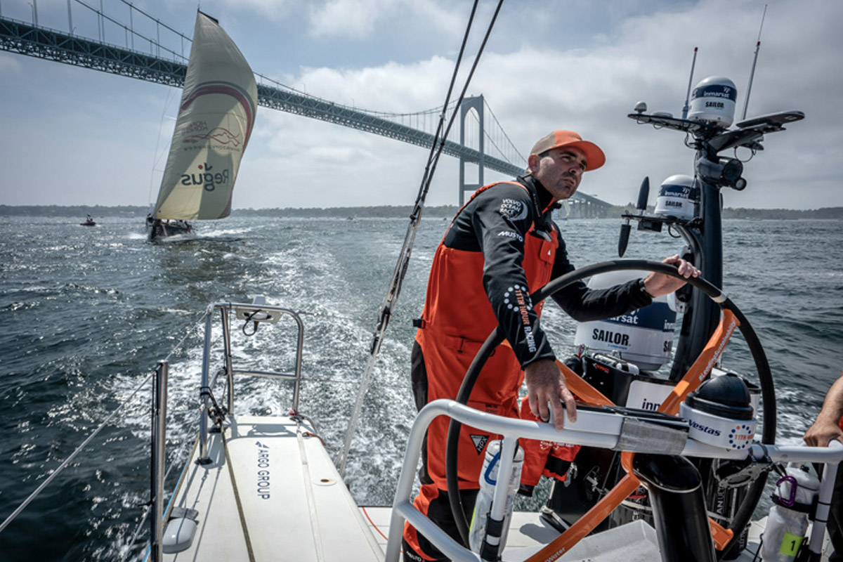 11th Hour Racing Team Ocean Race Stopover Newport Bridge