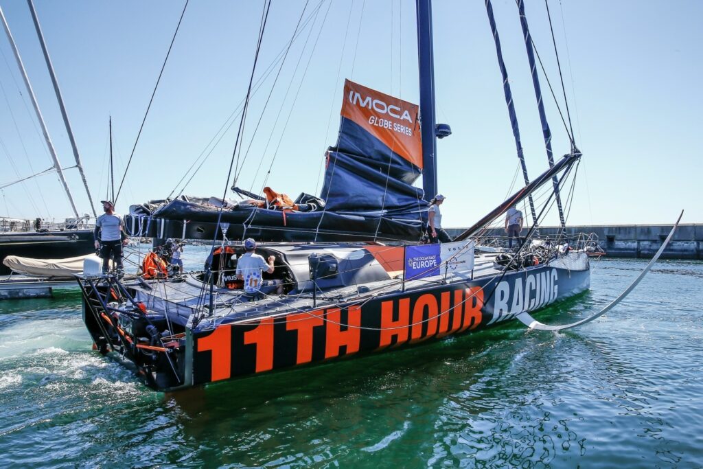 11th hour Racing Team back at dock after leg 2 start